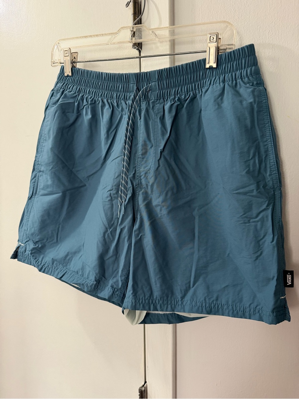Vans Black and Light Teal Swim Shorts